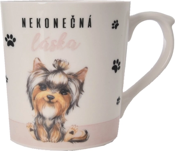Keramische mok Oneindige liefde – hond 550 ml