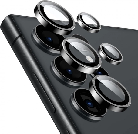 Beschermglas voor camer lens voor Samsung Galaxy S24 Ultra zwart