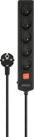 Automatische overspanningsbeschermde stekkerdoos 5 stopcontacten 5 m LZ-18