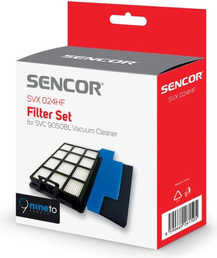 Filterset voor stofzuiger Sencor SVC 9050BL