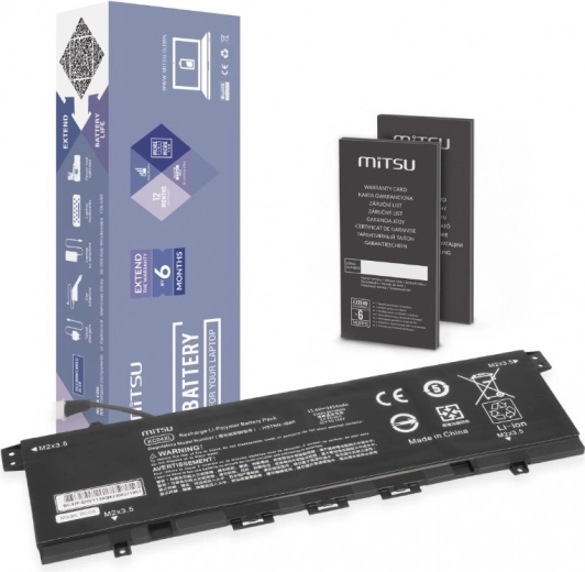 MITSU KC04XL-accu voor HP Envy x360 13-ag/13-ar/13-ah/13-aq (53 Wh, 15,4 V)
