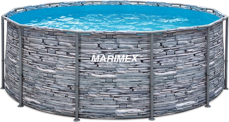 Marimex Florida opbouwzwembad 3,66 × 1,22 m zonder accessoires, steenmotief