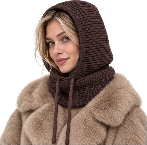 Dames winterbalaclava 3-in-1 Glimz zwart