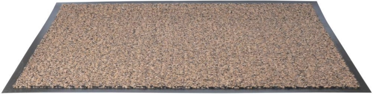 Buitenreinigingsmat van rubber en polypropyleen 60 × 90 cm, gemêleerde mix van kleuren