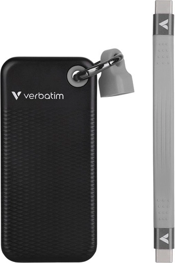 Verbatim Pocket SSD 1 TB USB-C zwart/grijs