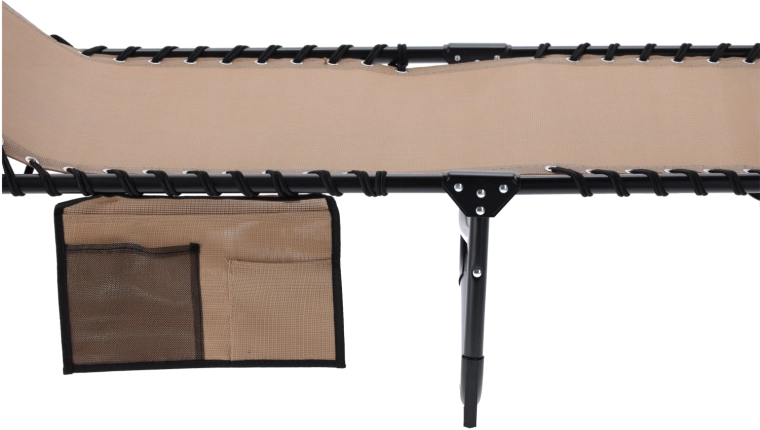 Stevig stalen frame en elastisch opgespannen stof