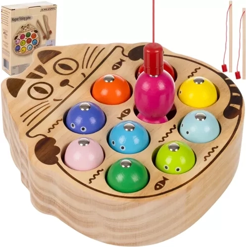 Houten speelgoed magnetische visserij Kruzzel
