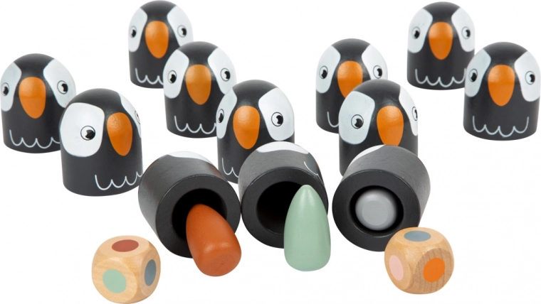 Kleurrijk memoryspel Small Foot Safari – houten geheugenspel met dobbelsteen