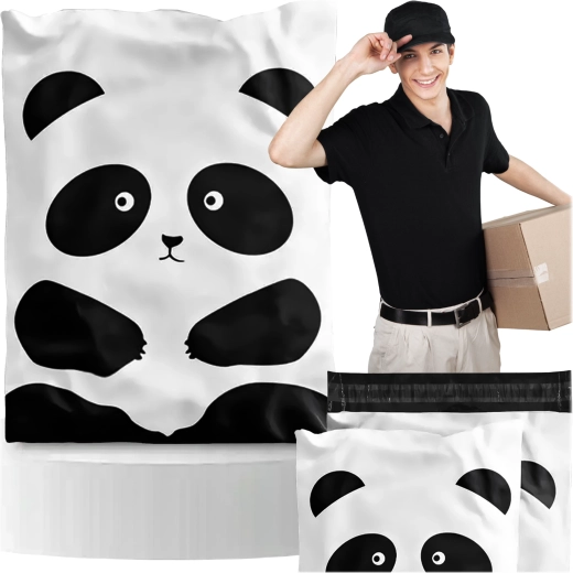 Folie-postenveloppen panda 255 × 370 mm, 50 st.