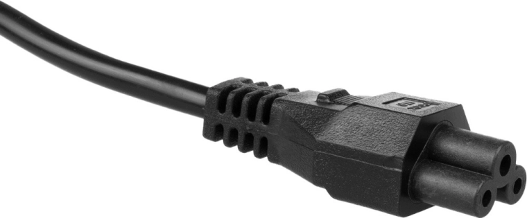 IEC C5-connector “klaverblad”