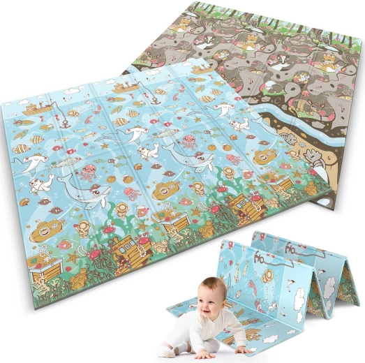 Dubbelzijdig design: oceaan en bos