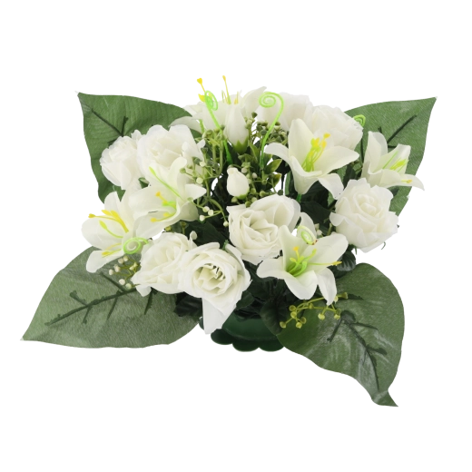 Realistische uitstraling van rozen en lelies