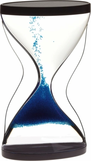 TFA CONTRA zandloper met fysisch effect, zwart/blauw
