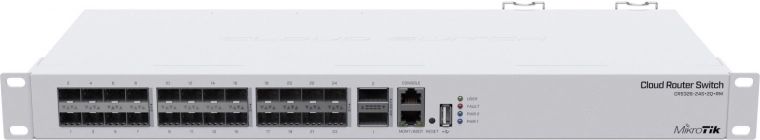 Mikrotik CRS326-24S+2Q+RM schakelaar voor hogesnelheidsnetwerken