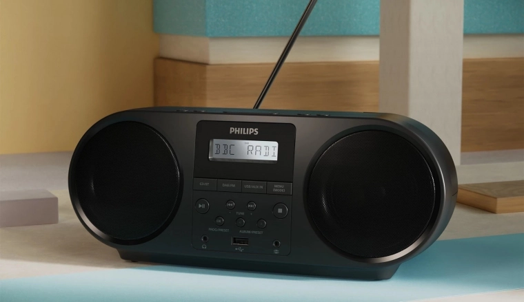Heldere DAB+/FM-radio met voorkeuzes