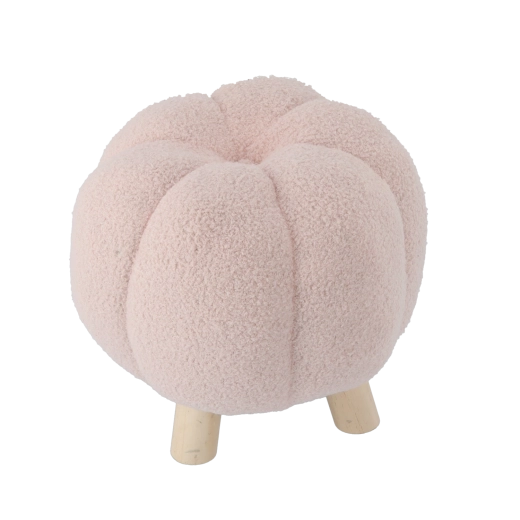 Roze decoratieve poef 32 × 30 cm