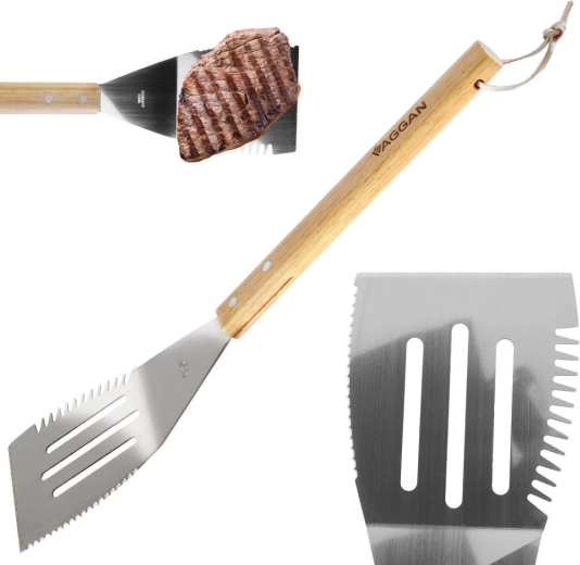 Comfortabel houten handvat met lus