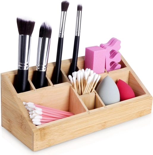 Bamboe cosmetic organizer Eleganza