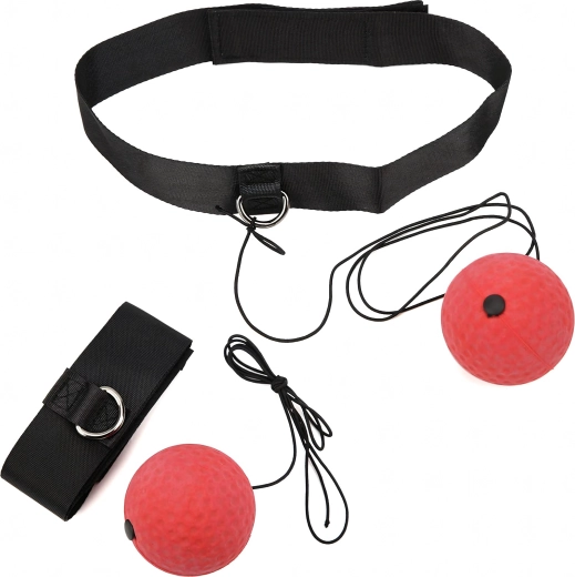 Reflexbal voor boksen met hoofdband voor training van reflexen en coördinatie