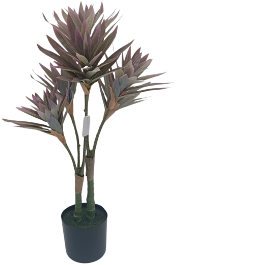 Kunstbamboe in bloempot roze-groen 90 cm