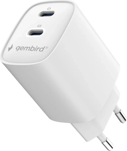 Twee USB‑C-poorten voor het opladen van twee apparaten