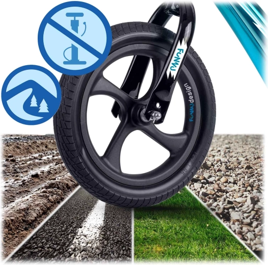 Tubeless 12-inch PU-wielen
