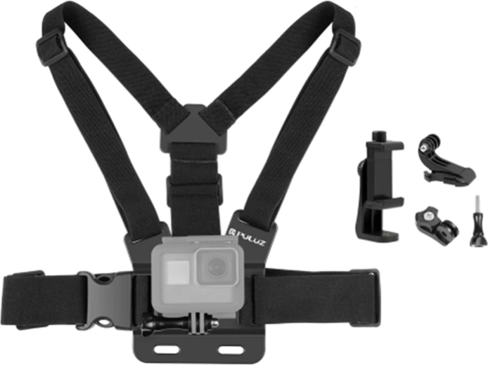 PULUZ borstband 5-in-1 met telefoonhouder en J-haak - 1 stuk