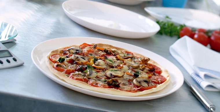 Grote diameter voor comfortabel serveren