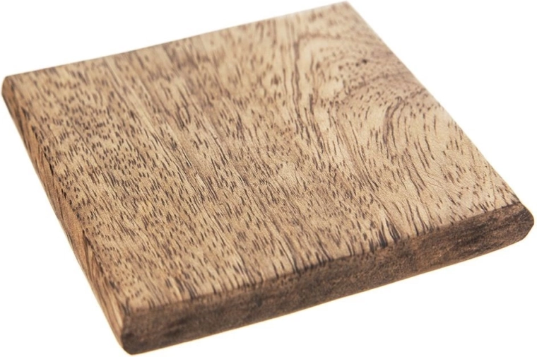 Houten onderzetter voor mok 10 × 10 cm