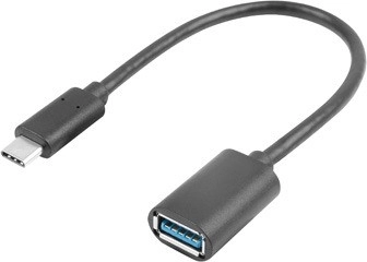 USB-C-adapter (mannelijk) naar USB-A (vrouwelijk) USB 3.1, 15 cm