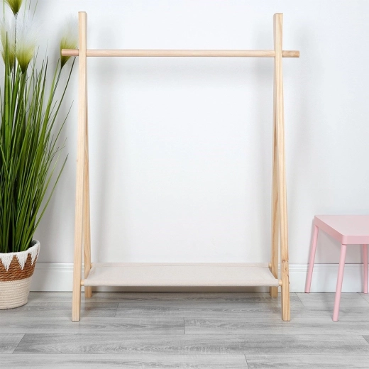 Stabiel A‑frame van natuurlijk hout