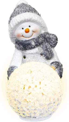 Retlux lichtdecoratie sneeuwpop met LED-bal