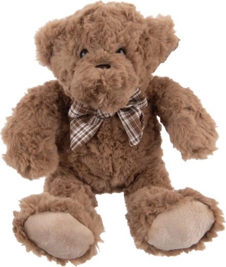 Pluchen beer met strik 20 cm – Bruin