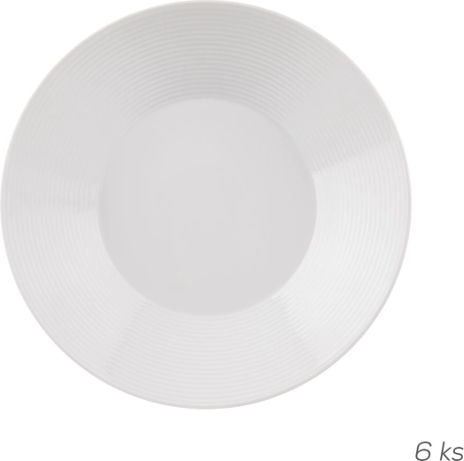 Diep bord Mona lijn 22 cm, set van 6 stuks
