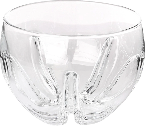 Glazen schaal in de vorm van een mandarijn 17 cm