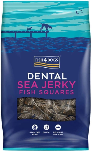 Fish4Dogs dental sea jerky visblokjes voor honden 575 g