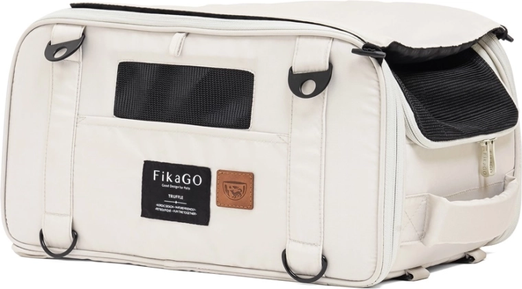 FikaGO reisdrager voor honden en katten truffle creamy cloud