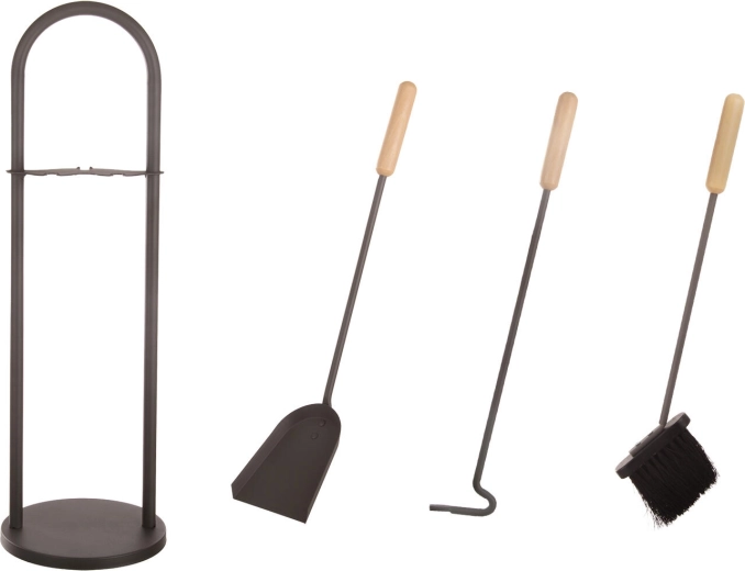 Complete set voor het onderhoud van de haard