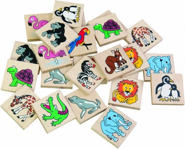 Detoa houten memory zoo