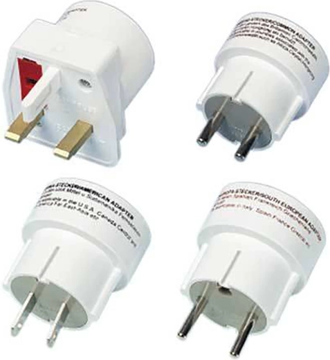 Reisset adapterset VIVANCO RS 4 W (4 stuks)