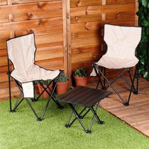 Compacte set voor kamperen en picknick