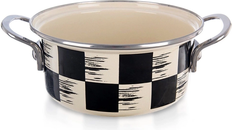 Geëmailleerde pan Schaakbord 18 cm, 1,5 l