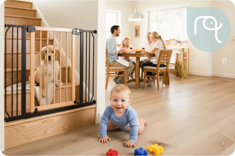 Universele breedte 76–104 cm en 90°-vergrendeling