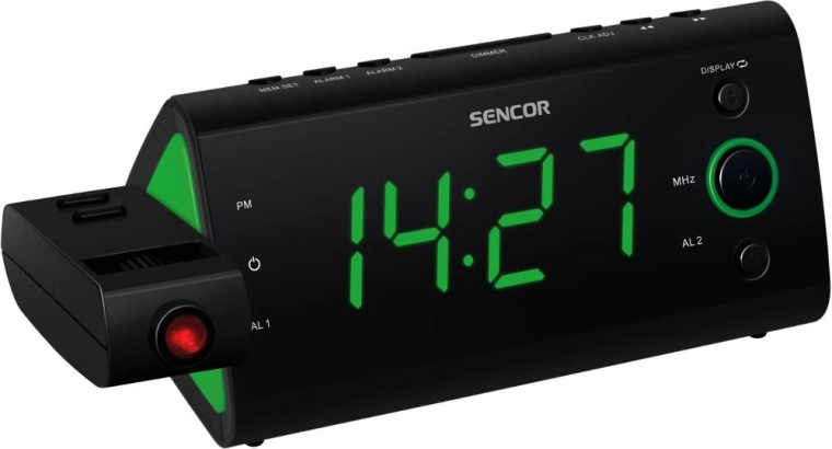 Sencor radiowekker met tijdprojectie SRC 330 GN