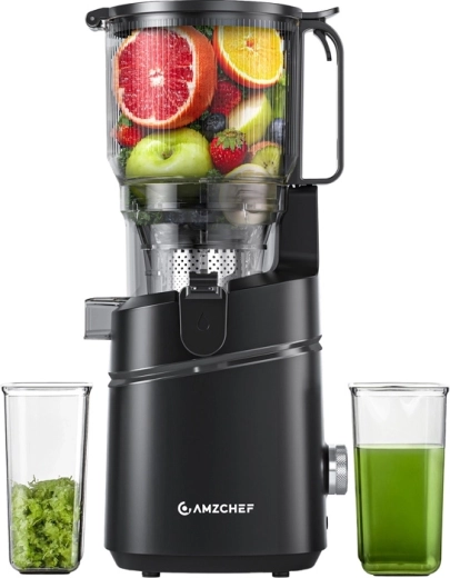 AMZCHEF slowjuicer met koudpersen (zwart)