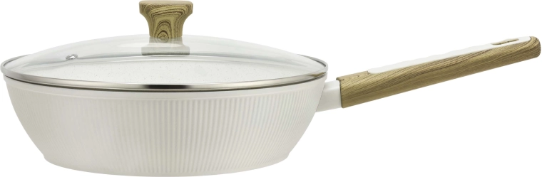 Kitchisimo Bianco koekenpan met deksel 28 cm