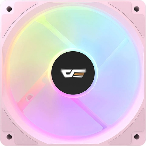 Computer ventilator Darkflash CL12 LED roze