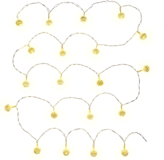 Retlux zilveren led-bollen met warm wit licht