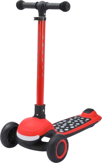 Opvouwbare kinderstep met verlichting en muziek 3-in-1 zwart