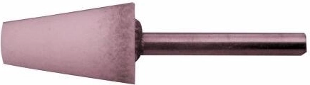 conisch slijpstaafje met schacht 6/3 × 10 mm, korrel 100, hardheid M